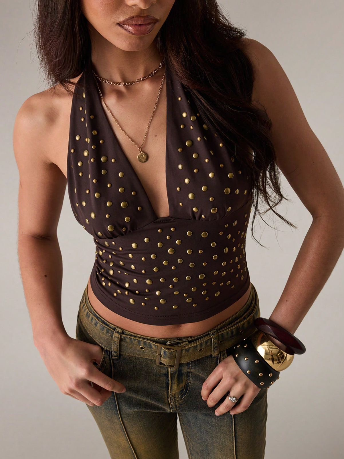 Blusa con tachas